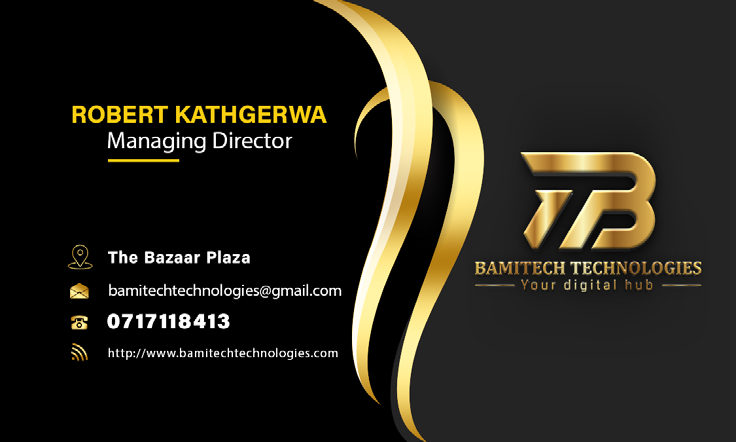 Bamitech Technologies business card